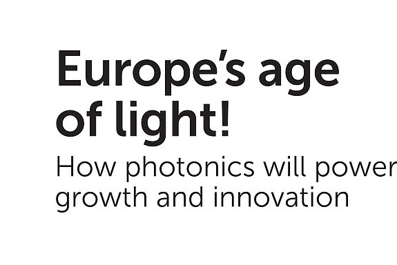 Cover der Broschüre "Europe's age of light!"